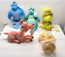 Disney Wisdom Plush Set 5 Of 12 NWT Aladdin Bambi Baloo Jiminy Cricket Lumiere 