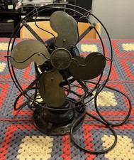 Circa 1914 Emerson 9 Desk Fan Type 19645 All Original Working Condition 3 Speeds