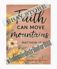500 piece jigsaw puzzle Faith Can Move Mountains Scripture christian encourageme