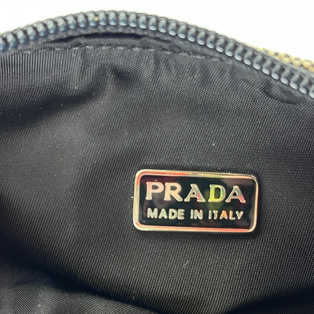 Used PRADA Handbag Gray Canvas Vintage Ladies Used Good Condition HIBUOCHI VINTA thumbnail 14