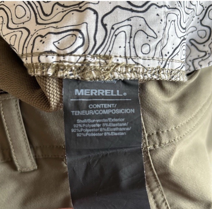Pantalone MERRELL Stapleton II donna taglia 2 verde oliva Gorpcore escursionismo performance