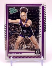Olivia Miles 2025-26 Donruss Basketball Base Optic Rated Prospect TCU Lynx #89