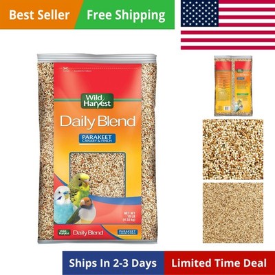 Daily Blend Nutrition Diet for Parakeet, Canary and Finch 10 Pounds, Orange f...