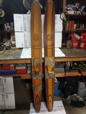 RARE Vintage Cypress Gardens Dick Pope Jr. Florida Water Skis Bar Man Cave Decor