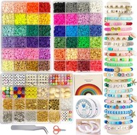 Perlen Set 10000+ StüCk Heishi Perlen 6Mm Polymer Clay Zum AuffäDeln Schmuck
