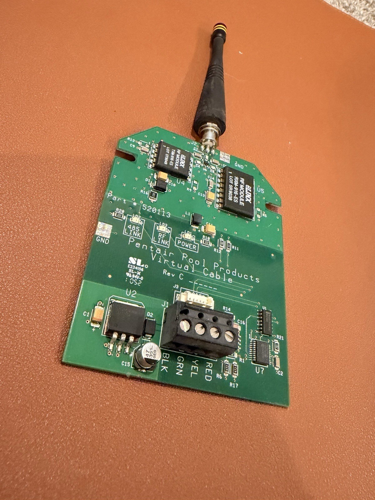 Pentair Model #520341 Transceiver Circuit Board PCB &+Antenna