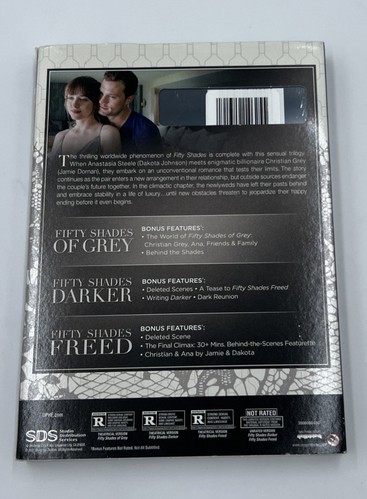 Fifty Shades Of Grey 3 Trilogy Movie Collection DVD Theatrical Version NEW USA - Picture 3 of 4