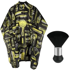 Capa de corte de pelo profesional con cepillo para el cuello capa de peluquería