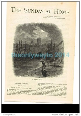 AM KAI, DIEPPE, FRANKREICH, BUCHILLUSTRATION/DRUCK 1879