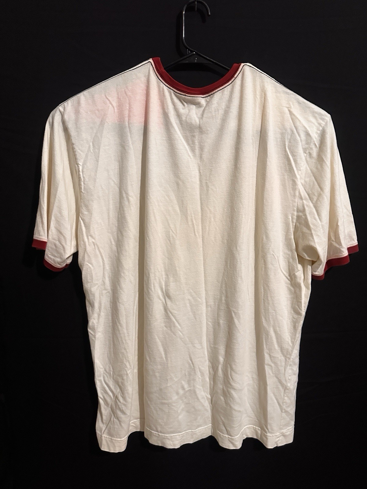 Hilfiger Denim Red Label Vintage Graphic T-Shirt White Red Cotton 2XL thumbnail 4