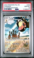 2023 POKEMON PAL EN-PALDEA EVOLVED ILLUSTRATION RARE #228 FARIGIRAF PSA 10