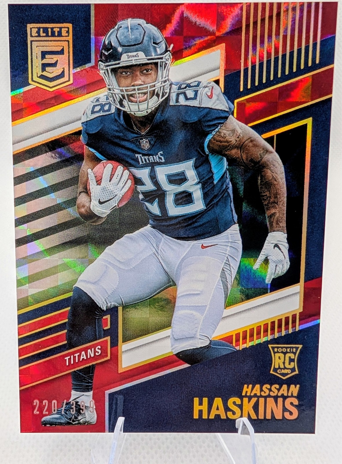 2022 Panini Donruss Elite - Rookies Hassan Haskins #117 Red /399 (RC)