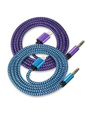  2Pack/3.3ft Lightning to 3.5mm iPhone Aux Cord, Apple Mfi Certified iPhone A