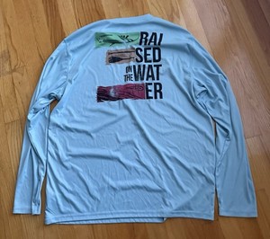 Reel Life Longsleeve, Fishing, Sun, Swim Shirt, Men’s Size XL