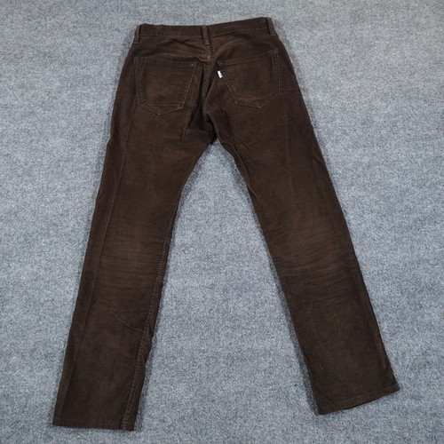 Levis 514 Pants Mens 29x32 Brown Corduroy Straight Fit Western Preppy Y2K 14133 - Picture 3 of 10