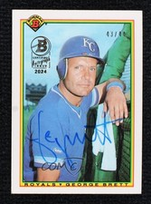 2024 Bowman Bowman Buyback Auto 43/44 George Brett #90B-382 Auto HOF 0ne6