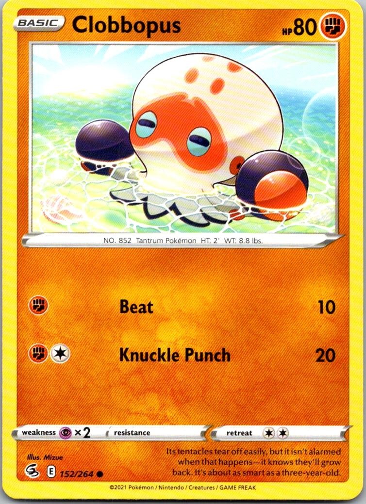 Clobbopus 152/264 Common Fusion Strike Pokemon Near Mint