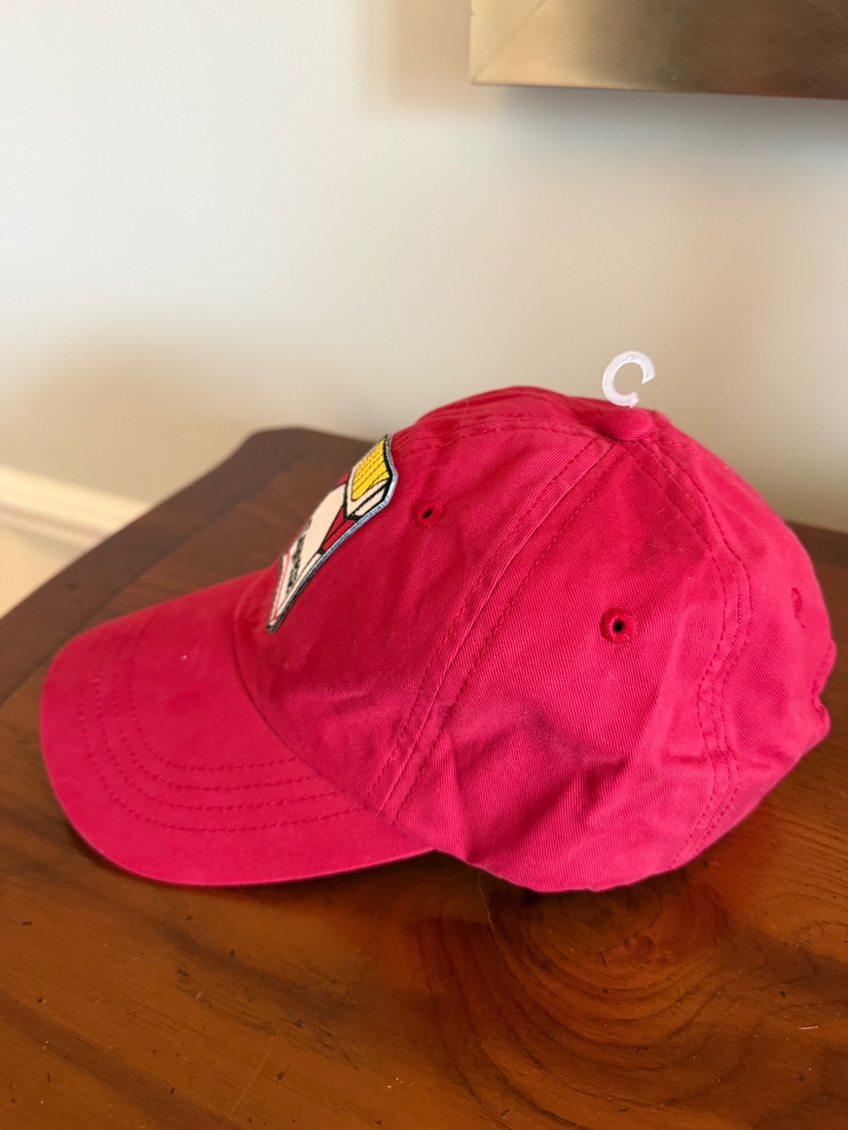 Vintage Cigarettes Patch Red Strapback Hat Logo 1… - image 2