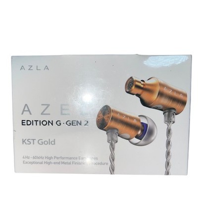 AZLA AZEL Edition G Gen 2 Wired Gaming Earbuds w/ Mic KST Gold Sealed NEW