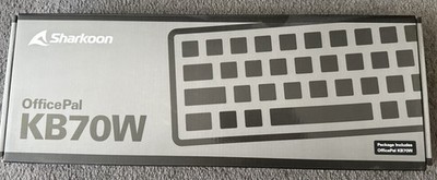 Sharkoon OfficePal KB70W Silent, Tastatur schwarz, DE-Layout