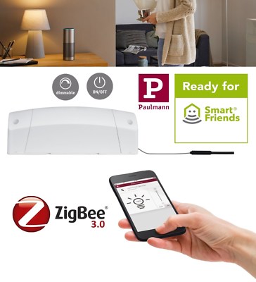 Paulmann SmartHome Zigbee 3.0 Cephei Dimm/Schalt Controller mit Antenne max.400W