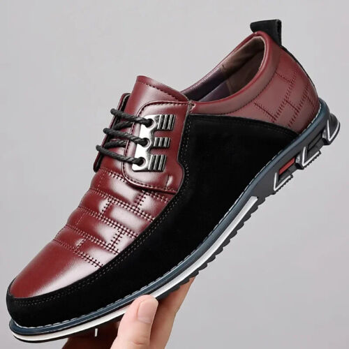 Italienische elegante Herrenschuhe schwarz Lackleder Businessschuhe Freizeit Halbschuhe 2025 - Bild 24 von 28