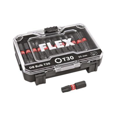 Flex Schrauberbit Bitbox Bitset DB Bulk 25tlg. T30 Schlagfest 25mm