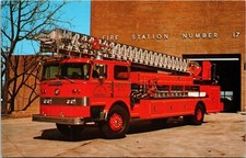Memphis Tennessee TN Fire Truck Engine Postcard VTG UNP Vintage Unused