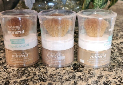 Loreal True Match Mineral Foundation With Brush - You Choose.  Sealed.