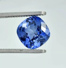 AAA Natural Flawless Ceylon Royal Blue Sapphire Loose Cushion Gemstone 3.80 Ct