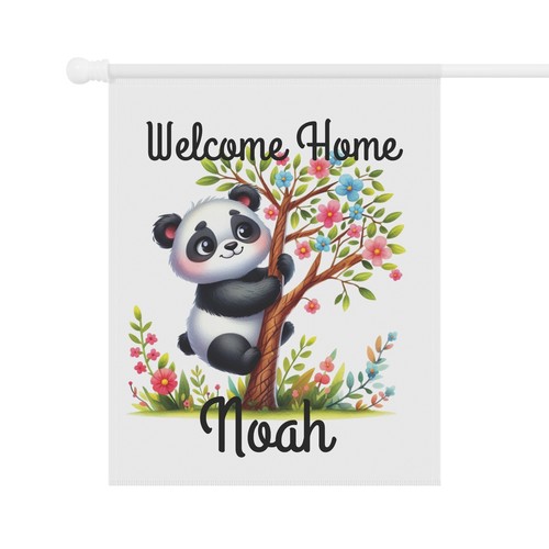 Welcome home Baby Announcement, Garden Flag Personalized, Baby Shower Gift - Picture 7 of 9
