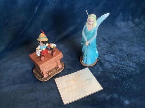 WDCC Pinocchio Blue Fairy & Pinocchio "The Gift of Life is Thine"Figurine W/COA - Picture 1 of 7