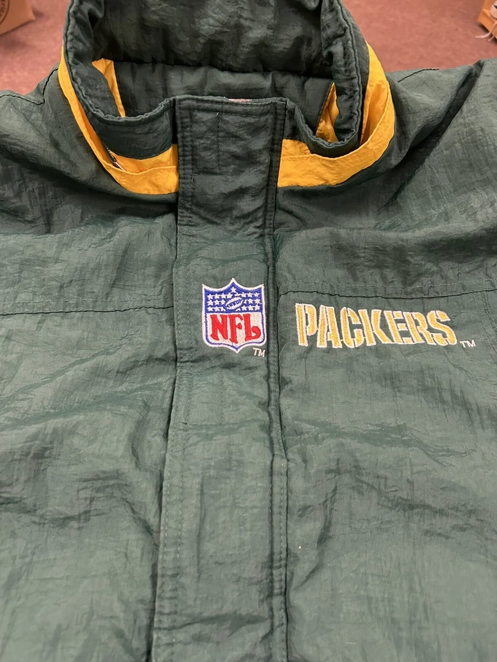 CHAQUETA DE INVIERNO VINTAGE STARTER PRO LINE GREEN BAY PACKERS CREMALLERA COMPLETA TALLA MEDIANA Foto 3 de 4