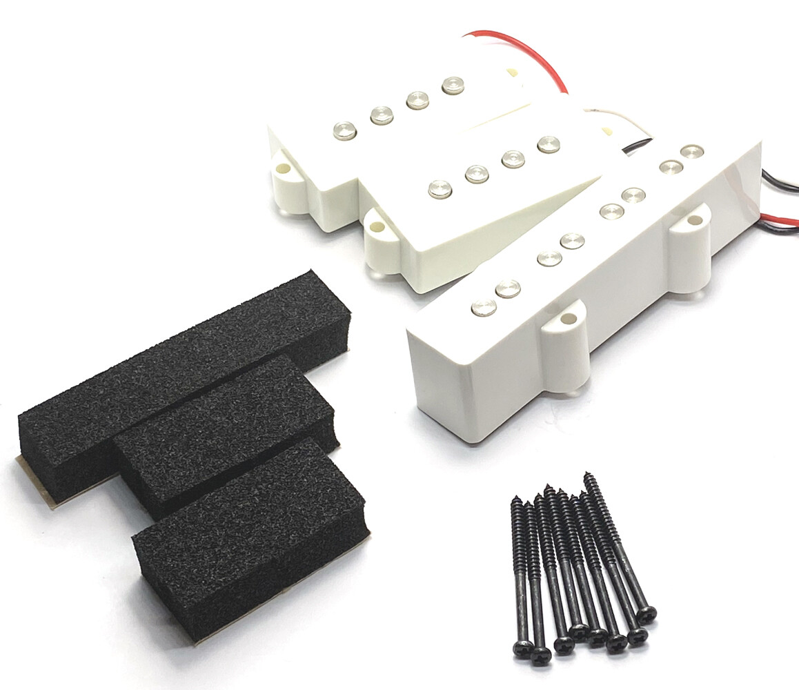 Standard PJ Bass Pickup Set, Jazz Bridge + Split P Set, 4 String