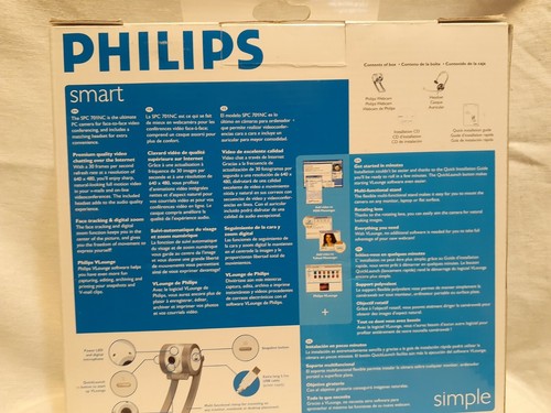 Philips Video-Chat Webcam Face Tracking Technology Video Capture - Picture 3 of 5