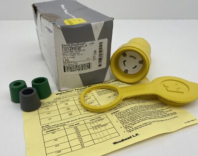 Molex Woodhead 27W48 / 1301470048 WATERTITE Connector 250V, 20A, NEMA L6-20R