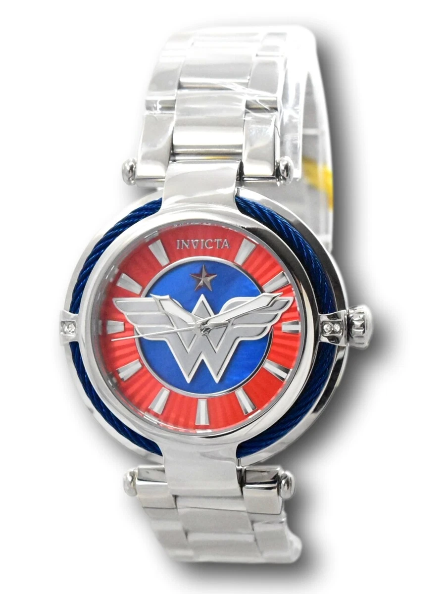 Invicta DC Comics Wonder Woman Ladies 40mm Limited Edition MOP Watch 34956
