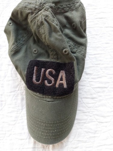 USA Baseball Cap. Army Green. - Picture 4 of 4