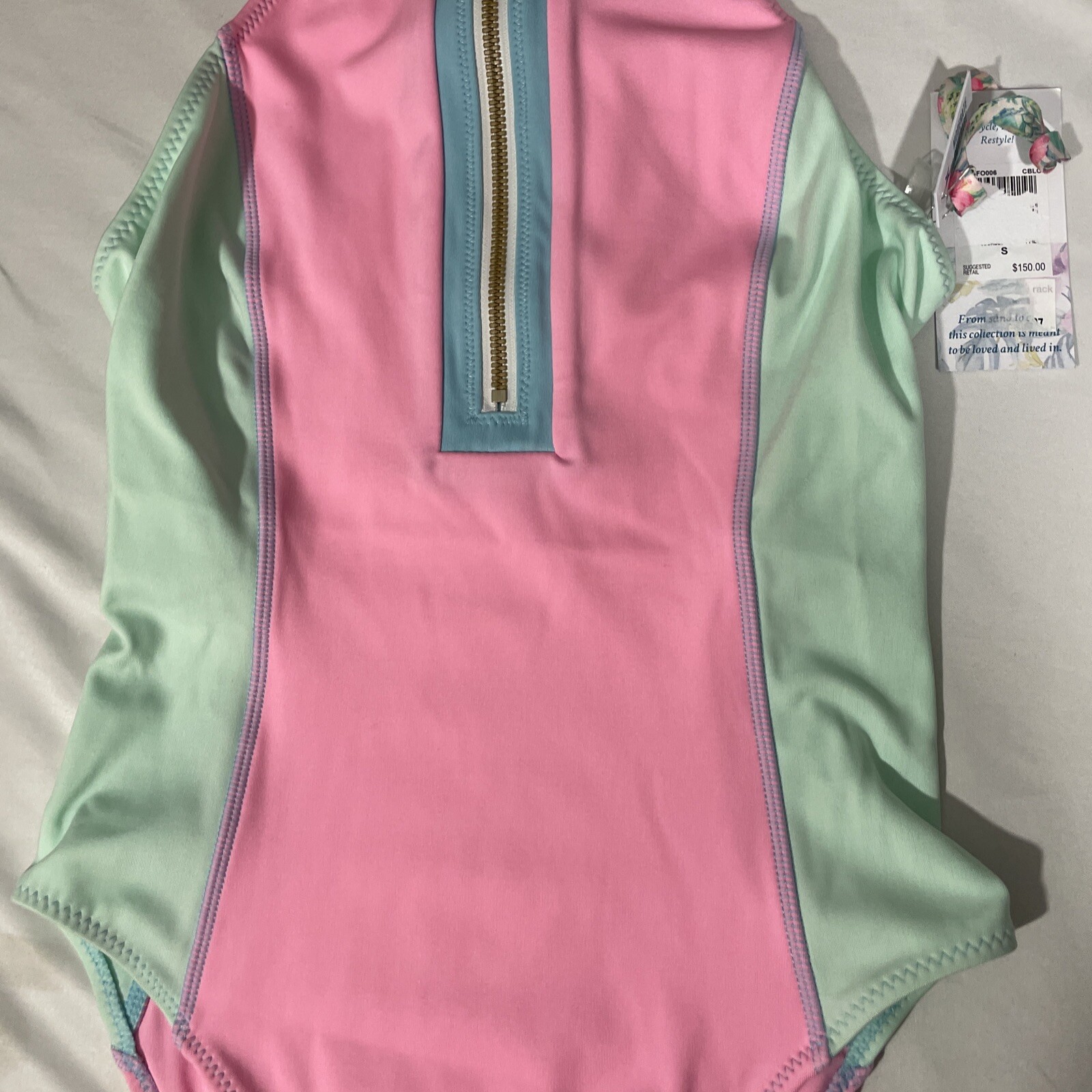 NWT $150 Hurley x LoveShackFancy [ Small ] Max One Piece Swimsuit #5218 image 4