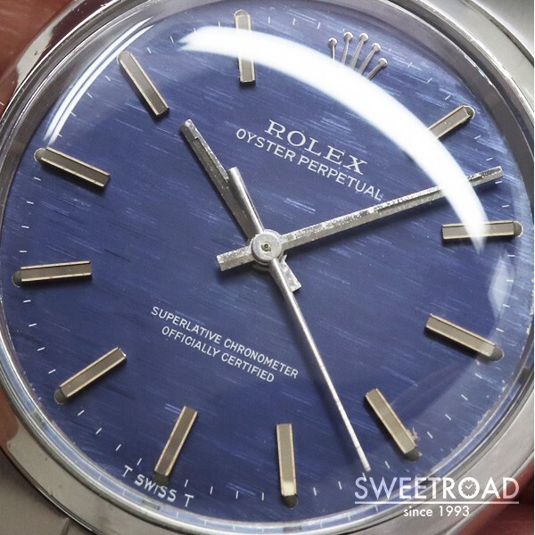 Rolex 1002 Oyster Perpetual, 1960, Blue Dial, Cal. 1570, for $4,038 for  sale from a Trusted Seller on Chrono24