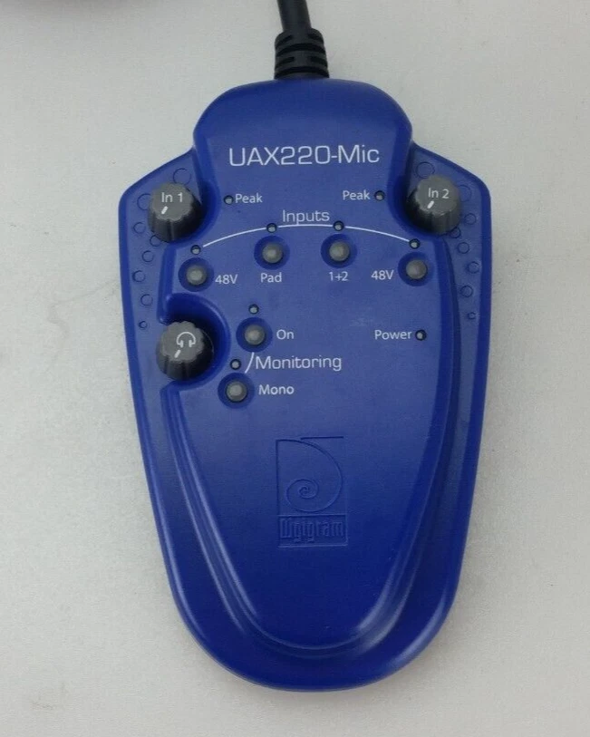 Digigram UAX220-Mic  Broadcast USB Audio Interface 2 Balanced Analog Inputs - Image 3 of 4