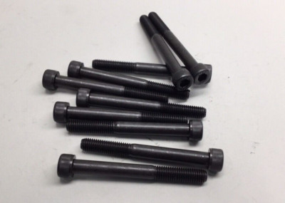 YFS CDC08075-10 Socket Head Cap Screw M8-1.25 x 75mm 12.9(Pack of 10)Black Plain