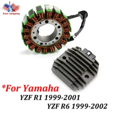 Magneto Coil Stator Regulator Rectifier For Yamaha YZF R1 1999-2001 R6 1999-2002