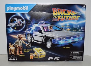 playmobil back to the future delorean