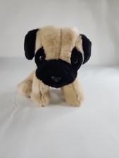 Russ Shining Stars 8" Realistic PUG Puppy Dog Plush Stuffed Animal Beanbag Toy