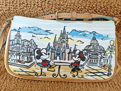 ディズニー　Dooney & Bourke わんわん物語　ポーチ ディズニー クラシックチェックポーチ レディ わんわん物語 ポーチ