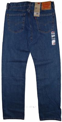 Levis 505 Regular Fit Jeans Medium Blue Stonewash #4891 