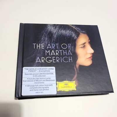 MARTHA ARGERICH The Art Of Martha Argerich 3 x CD DG Bach Chopin