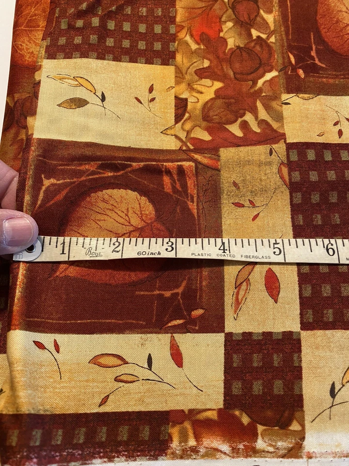 David Textiles 2006 Fall Fabric Red Gold Leaves 3 Yards - Image 4 of 4
