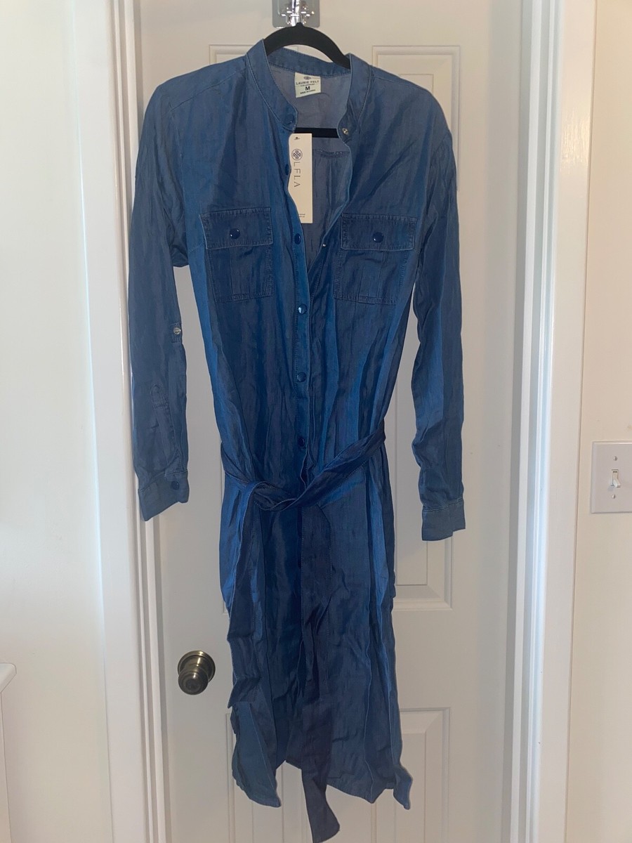denim duster dress LAURIE FELT MED WASH sz MEDIUM Duster coat A standout piece designed NOTONSALE Color:Robin's Egg dresses for older ladies